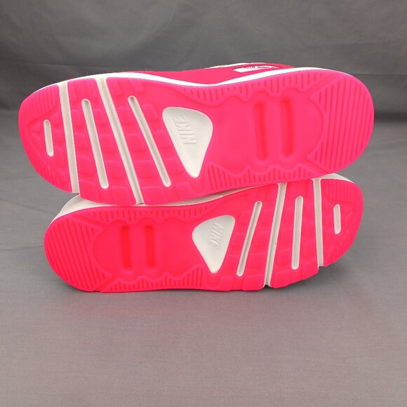 Nike Air Max 90 LV8 Women's Shoes Sneakers HF5073 133 White Red Sizes 8-10 - Picture 9 of 10